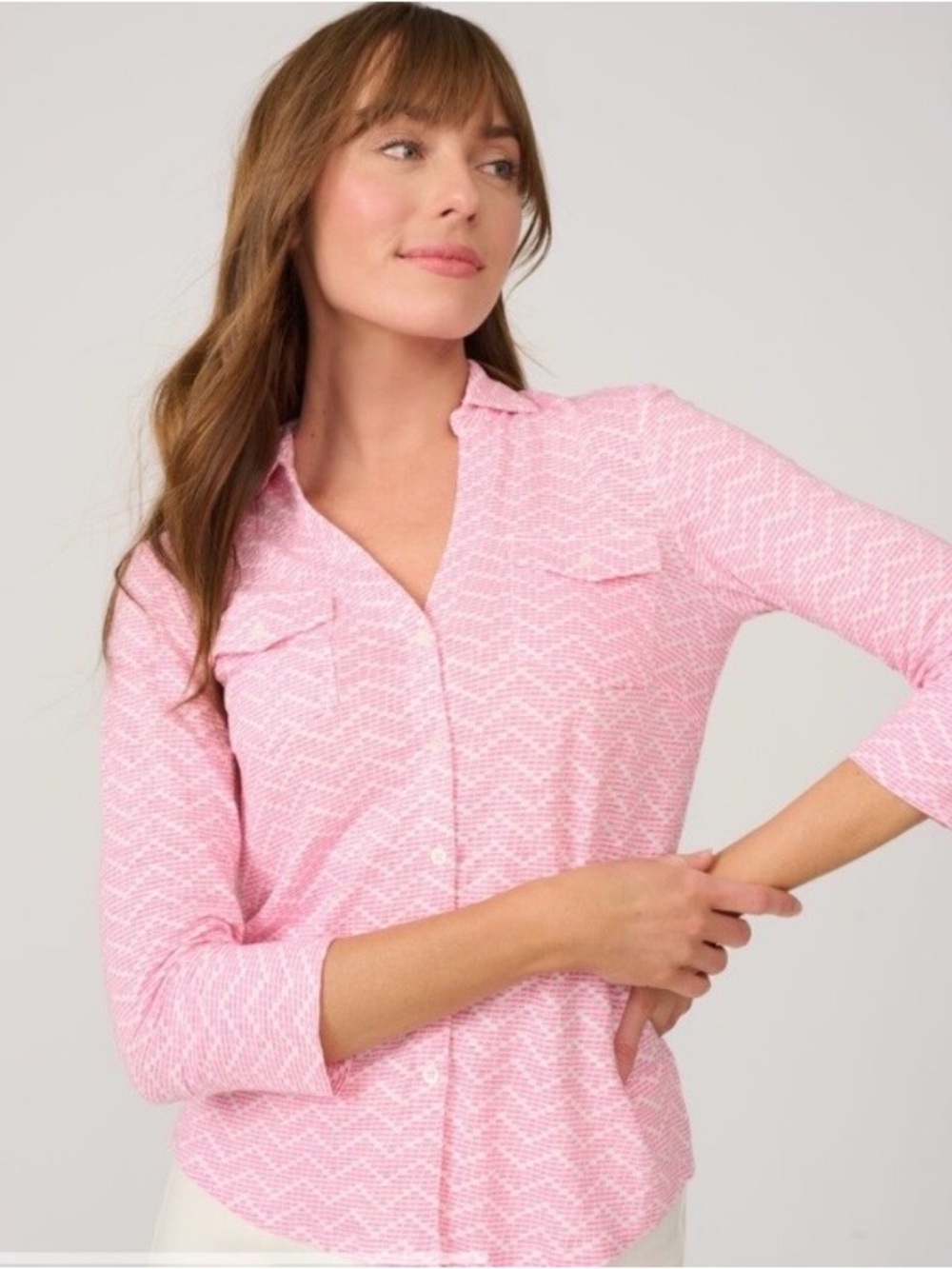 J McLaughlin Brynn linen Shirt Size L